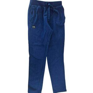 Under Armour Mens Navy Blue Fleece Joggers Sweatpants Size Medium